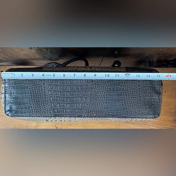 Etienne Agner Leather Zip Top Closure Purse Tote Handbag Brown - Gorgeous! - Picture 15 of 16